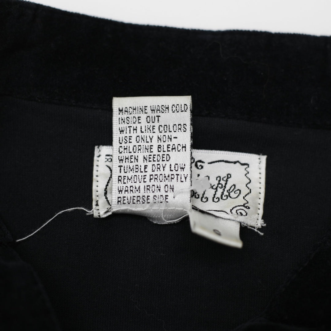 Y2K Ladies Lace Trim Velvet Unique Iron Jacket Size S | Migration_Jackets - Detail View | Fashion Rerun