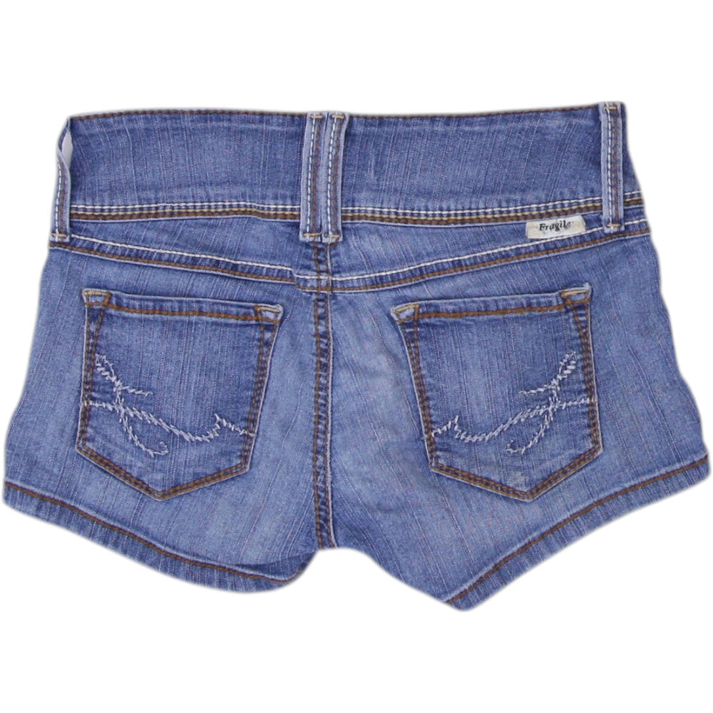 Y2K Washed Denim Shorts Size S | Migration_Shorts - Side View | Fashion Rerun