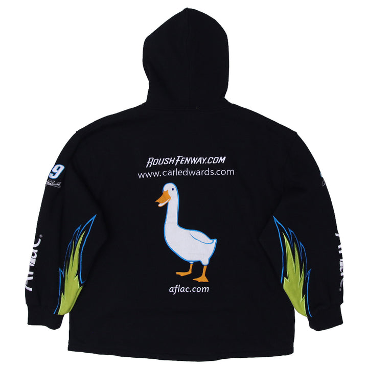 Mens Chase Authentics Carl Edwards # 99 Aflac Nascar Racing Hoodie - Fashion Rerun Vintage Migration_Sweaters