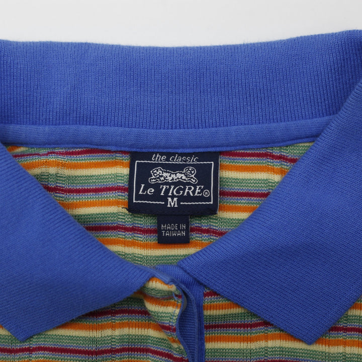 Y2K Ladies Le Tigre Polo Striped Multicolor Long Sleeve Top Size M