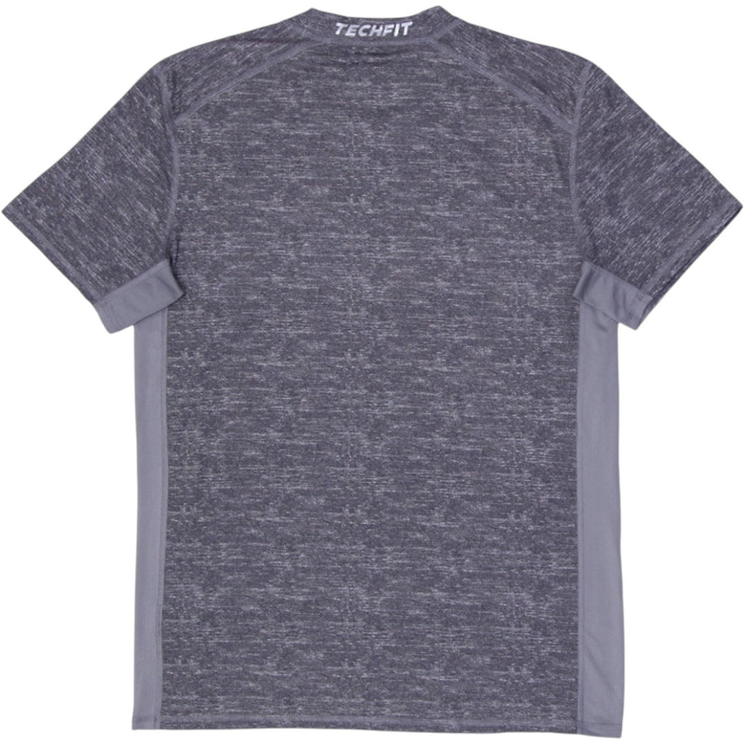 Mens Adidas Techfit T-Shirt Gray Climalite Athletic