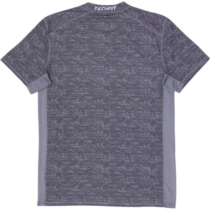 Mens Adidas Techfit T-Shirt Gray Climalite Athletic