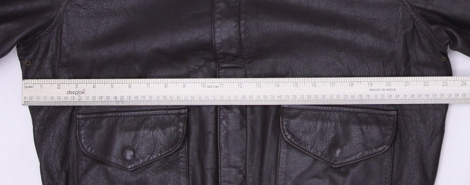 Vintage Cooper A2 Flight Jacket Brown Leather WWII Made In USA 46L | Migration_Jackets - View 6 | Fashion Rerun