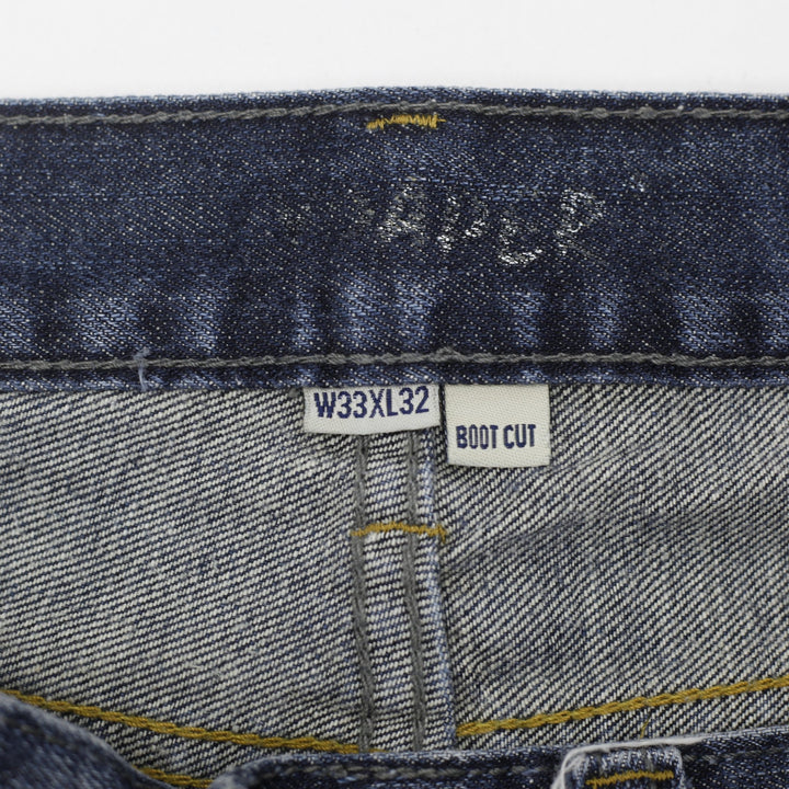 Mens Flypaper Bootcut Faded Blue Denim Jeans Size W33 x L32