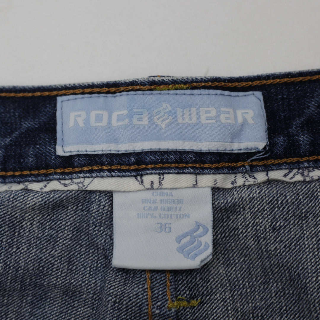 Mens Rocawear Baggy Wide Leg Straight Fit Jeans Size 36