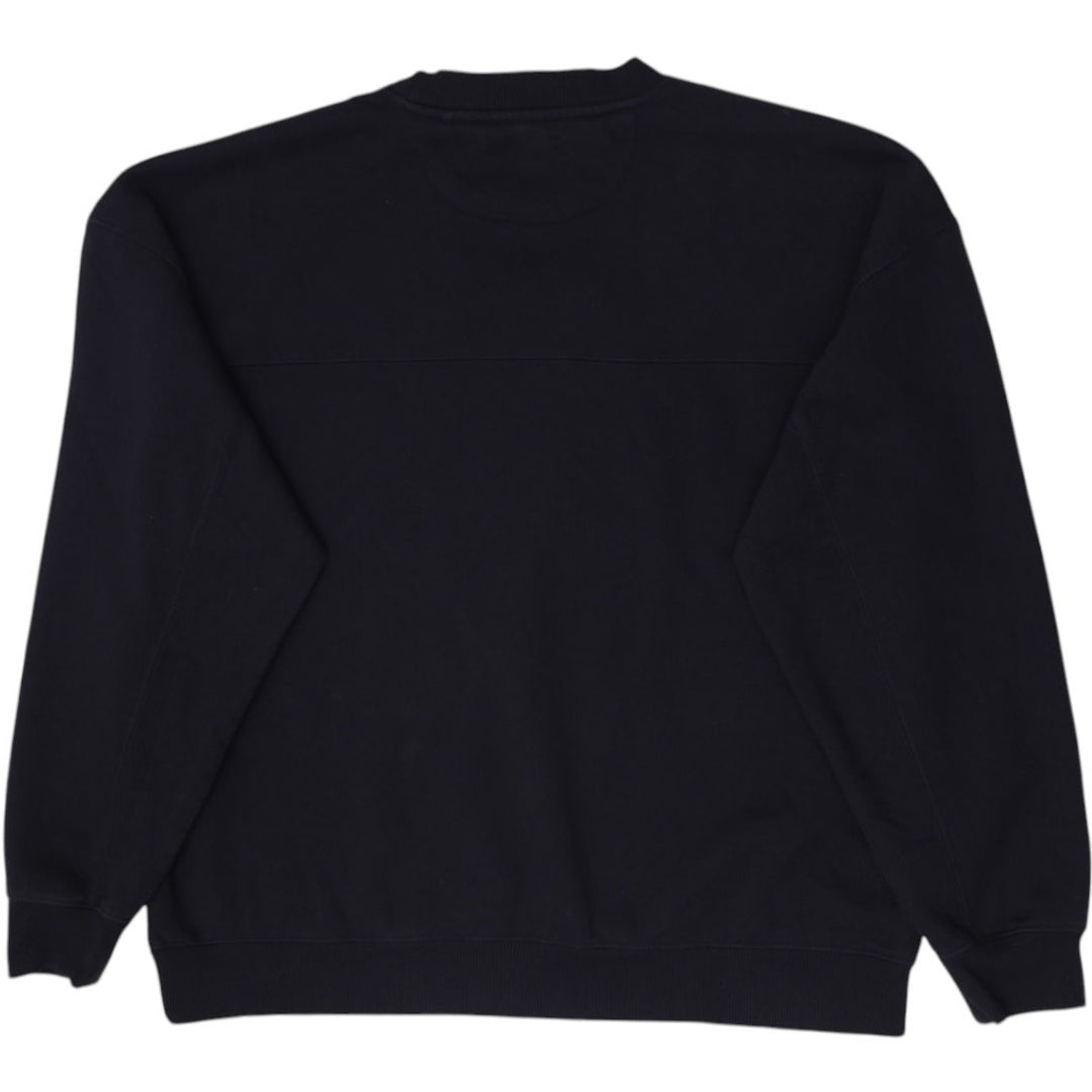 Mens DKNY Oversized Fit Crewneck Pullover Sweatshirt Black Size XL
