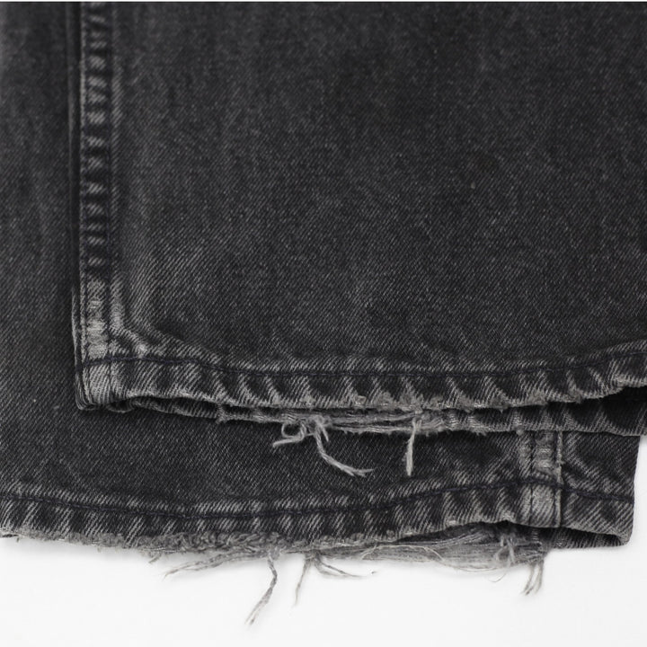 Vintage 90s Levi's 634 Orange Tab Faded Black Denim Jeans W33 L32