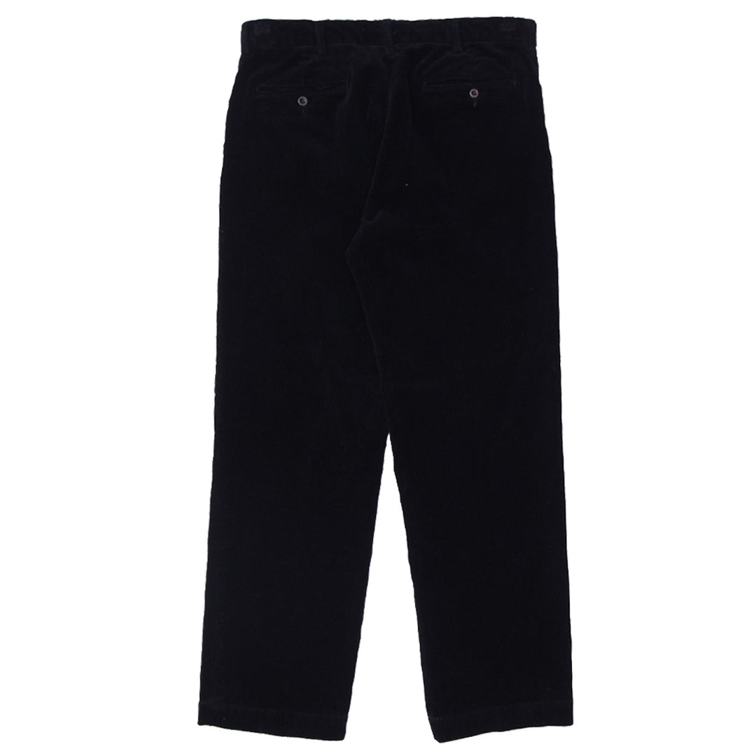 Mens Polo By Ralph Lauren Black Corduroy Preston Pants