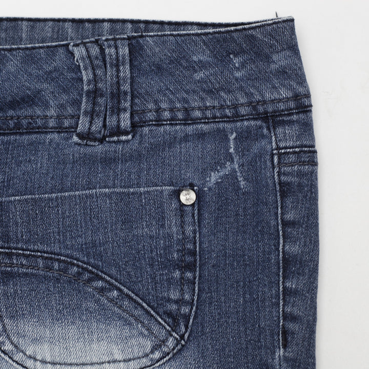 Y2K Ladies LEI Whiskered Thighs Front Pocket Detail Bootcut Jeans Size 13