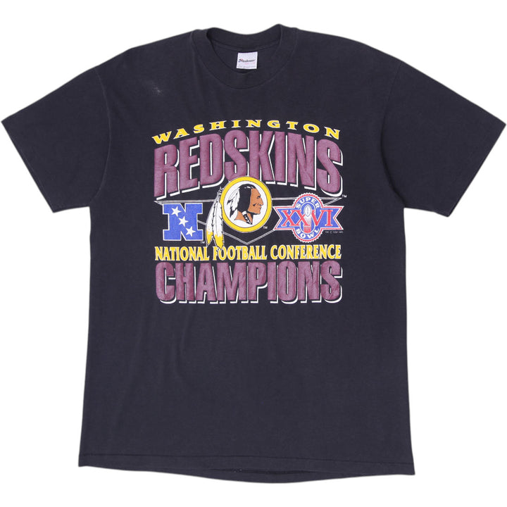 Vintage 1991 Stedman Washington Redskins NFC Champions T-Shirt Made in USA XL
