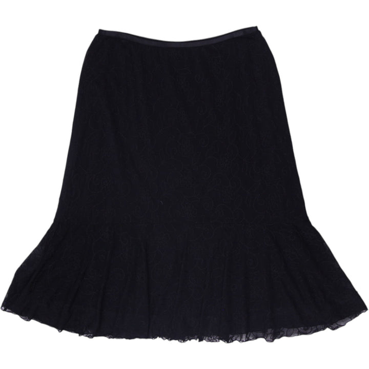 Y2K Ladies Style & Co Layered Mesh Midi Skirt Size L