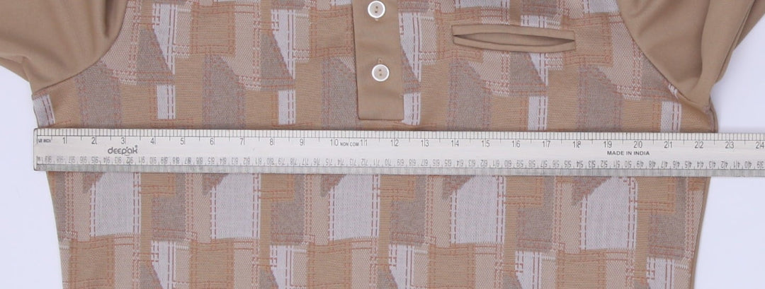 Vintage 70s Aristocrat Dagger CollarChest Pocket Geometric Polo Shirt Size XL | Migration_Shirts - View 7 | Fashion Rerun