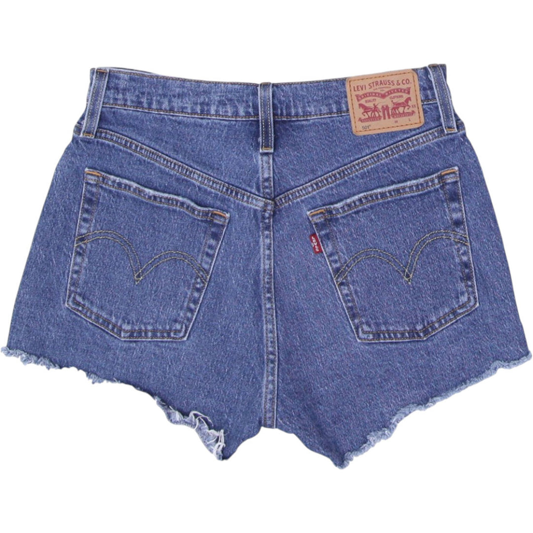 Ladies Levi's Waterless 501 Button Fly Button Denim Shorts