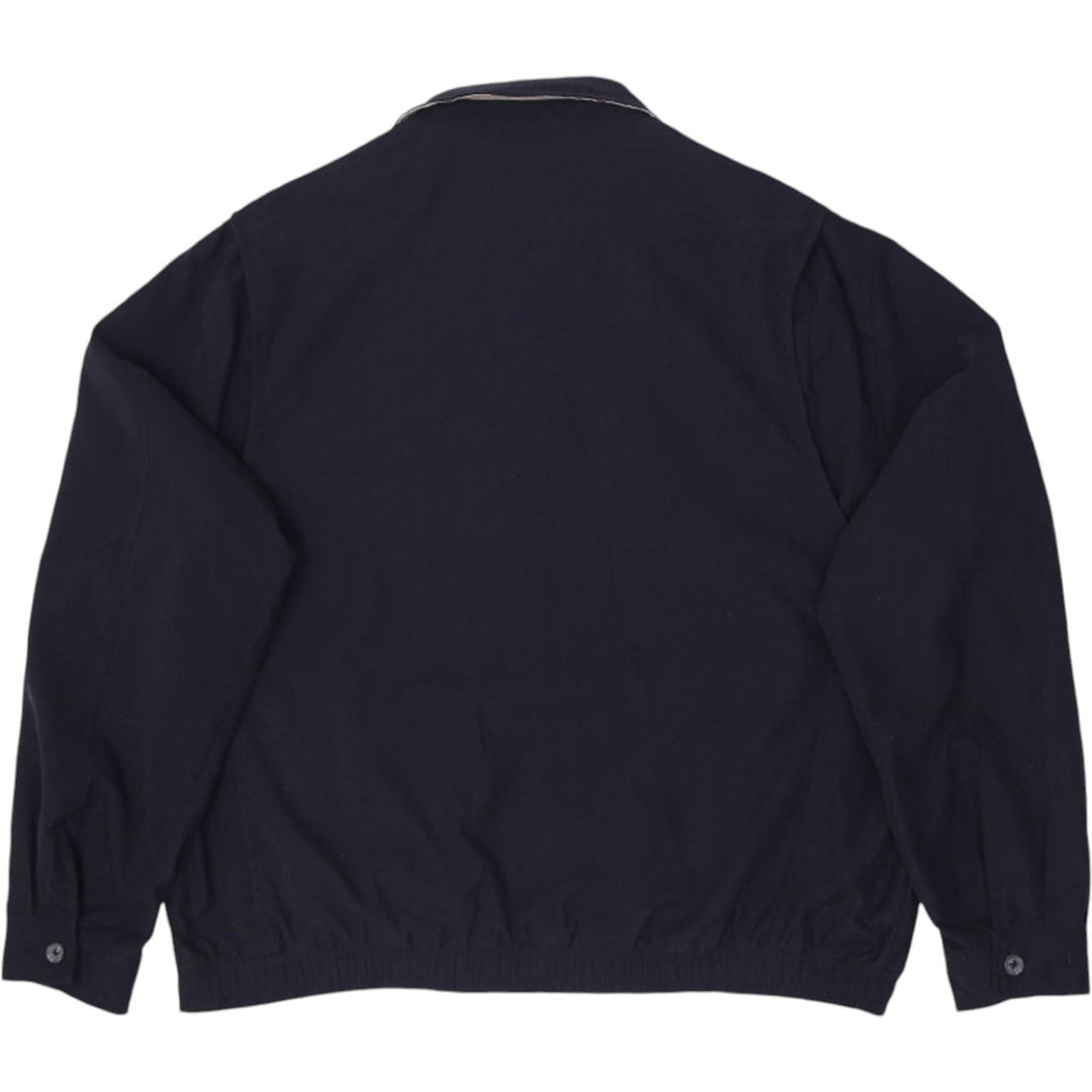 Vintage Mens Polo Ralph Lauren Harrington Jacket Black Full Zip Classic Logo