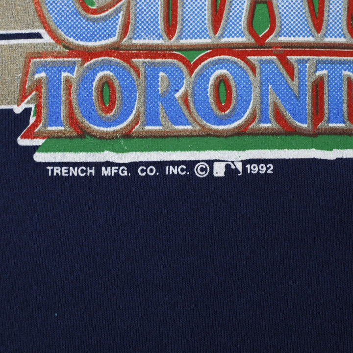 Vintage 1992 Toronto Blue Jays World Series Crewneck Sweatshirt Made in USA | Migration_Sweatshirts - Detail | Fashion Rerun