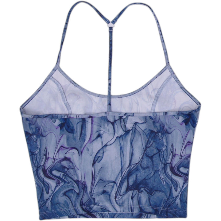 Y2K Ladies Victoria Secret Marble Graphic Crop Top Size M