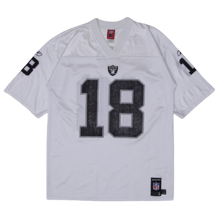 Vintage NFL Oakland Raiders Randy Moss 18 Football Jersey L - Fashion Rerun Vintage Migration_Jersey