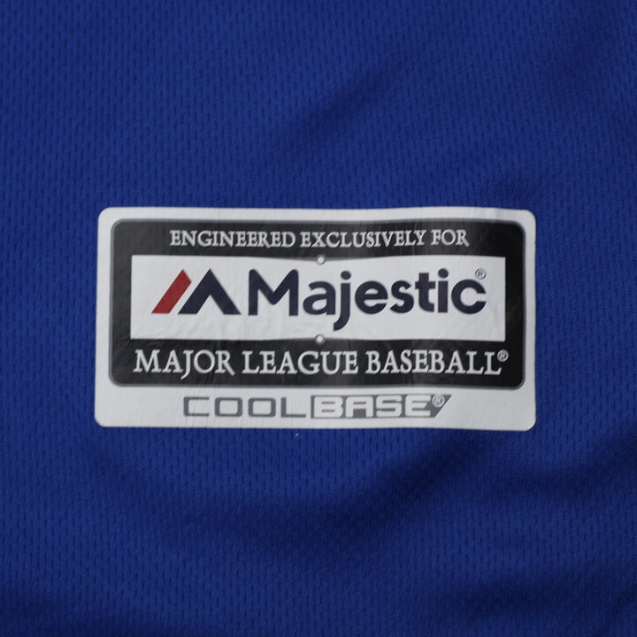Mens Majestic Blue Jays Baseball Jersey Cool Base Blue Team Logo XL | Migration_Jerseys - Detail View | Fashion Rerun