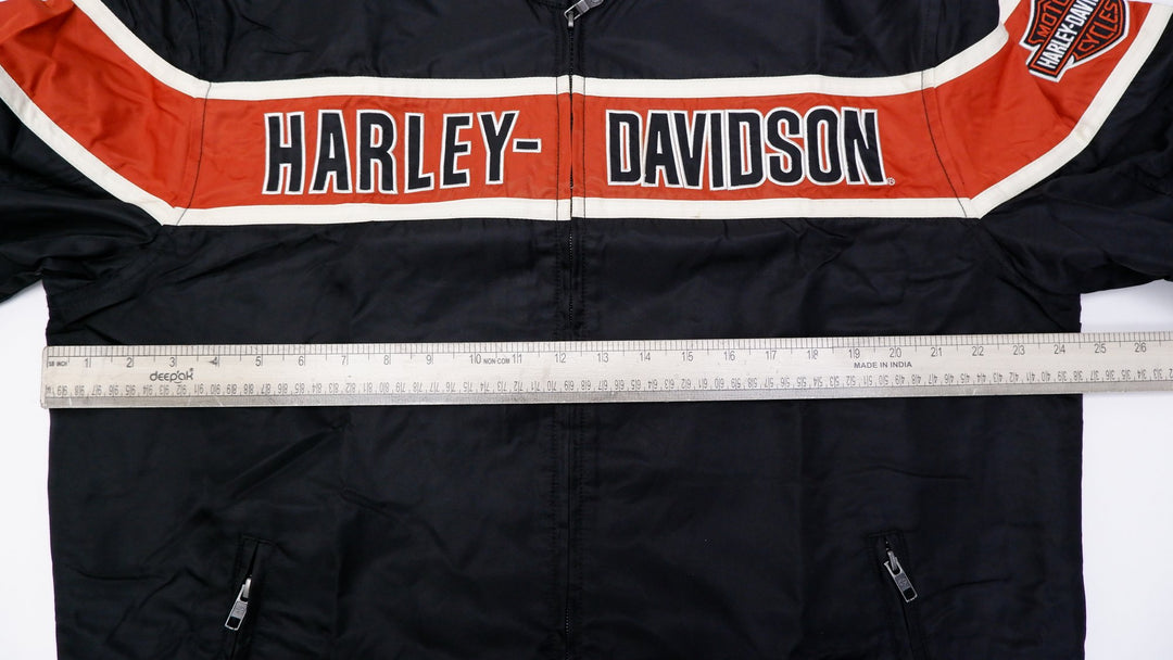Mens Harley Davidson Motorcycle Zip Up Jacket