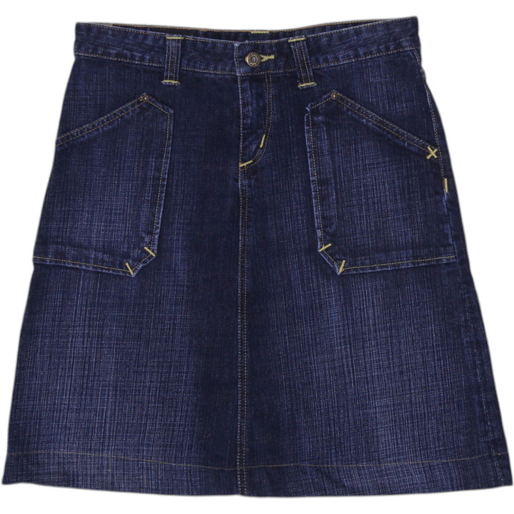 Y2K Ladies Lee Low Waist Regular Fit Denim Skirt Size 30