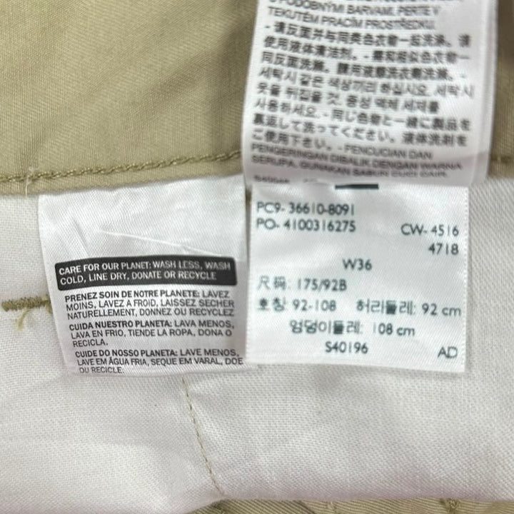 Mens Levi’s Two Horse Brand Tan Canvas Cargo Shorts Khaki Men's Size W36