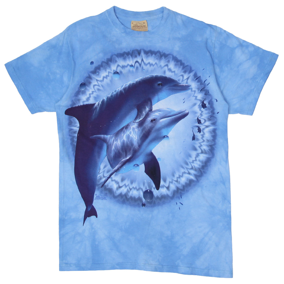 2003 Vintage The Mountain Dolphins Tie Dyed T-Shirt M - Fashion Rerun Vintage Migration_T-Shirt