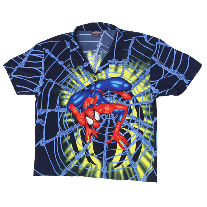 2002 Vintage Marvel Spider-Man AOP Shirt