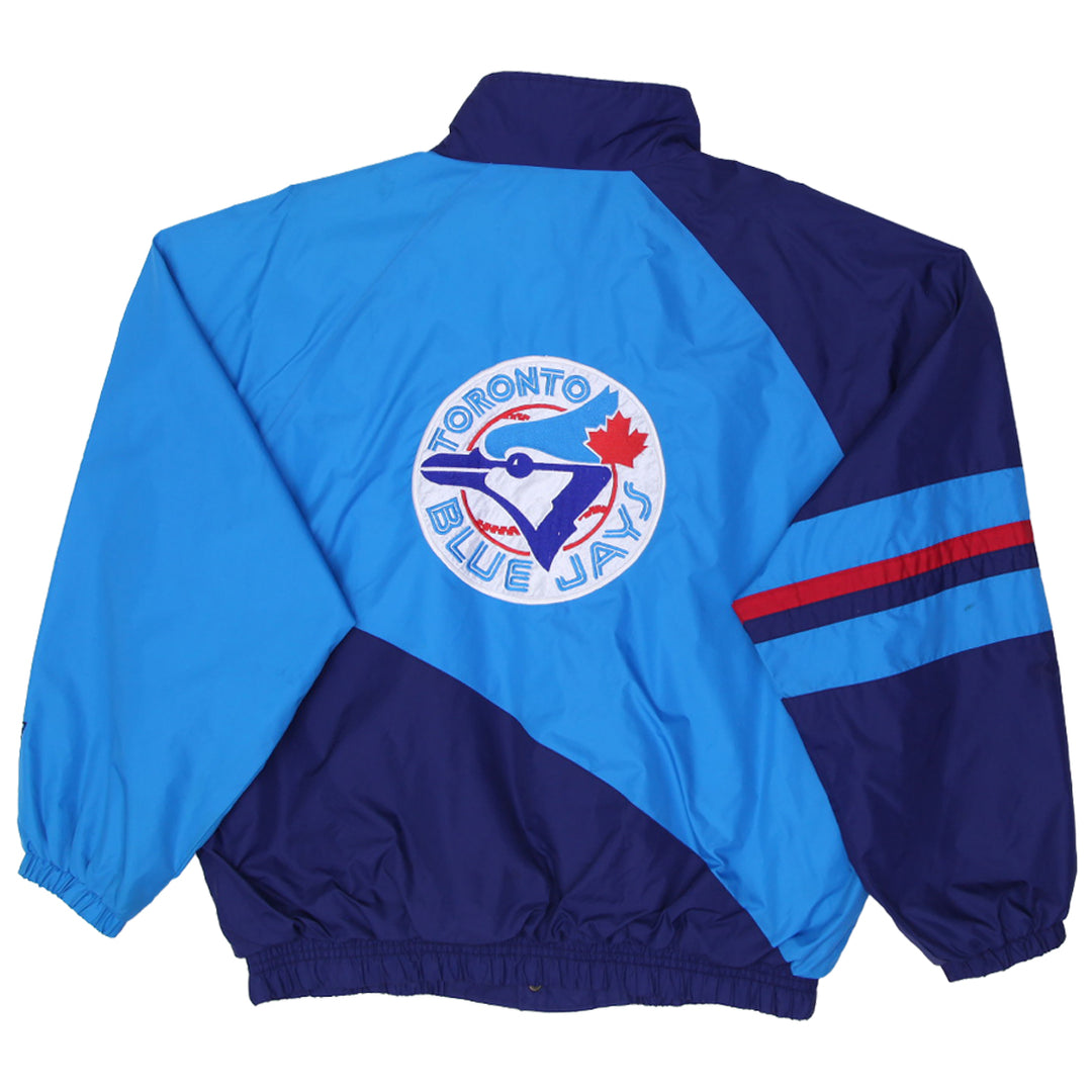 Vintage MLB Toronto Blue Jays Big Logo Windbreaker 1990s Jacket | Migration_Jacket BLUE JAYS UAENAT20 - Side | Fashion Rerun