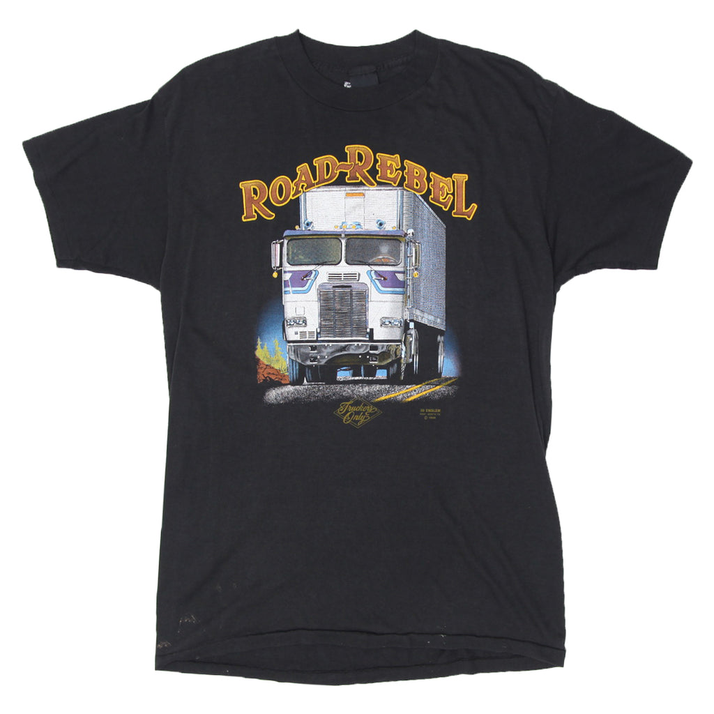 Shop Vintage Road Rebel Truckers Only 3D Emblem Single Stitch T