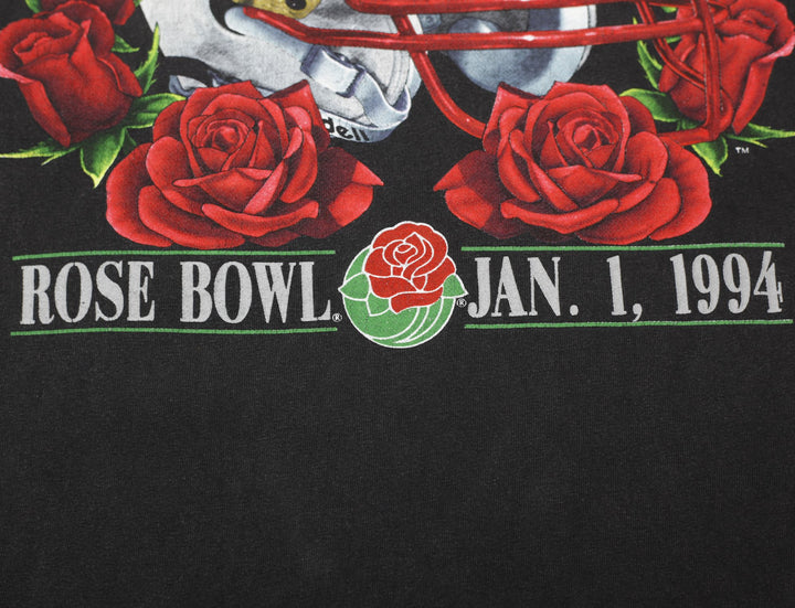 Vintage Salem Sportswear T-Shirt Black Wisconsin Rose Bowl Graphic Made In USA L | Migration_T-Shirts - Alter | Fashion Rerun