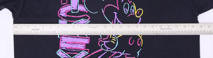 Vintage 90s Walt Disney Mickey Mouse Shadow Faded Neon T-Shirt Made in USA Sz XL | Migration_T-Shirts - View | Fashion Rerun