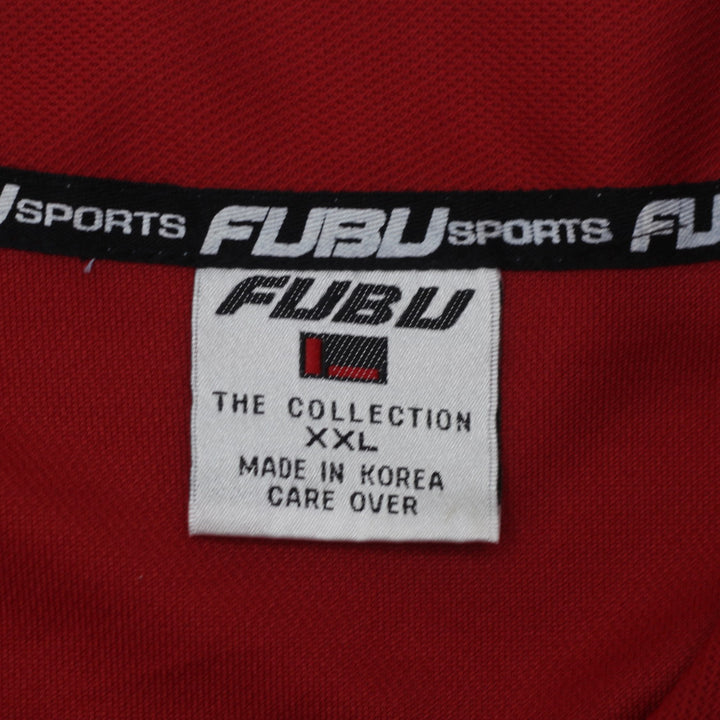 Vintage FUBU Sports 'The Collection' 2005 Jersey XXL Red With Bold Logo - Fashion Rerun Vintage Migration_Jersey