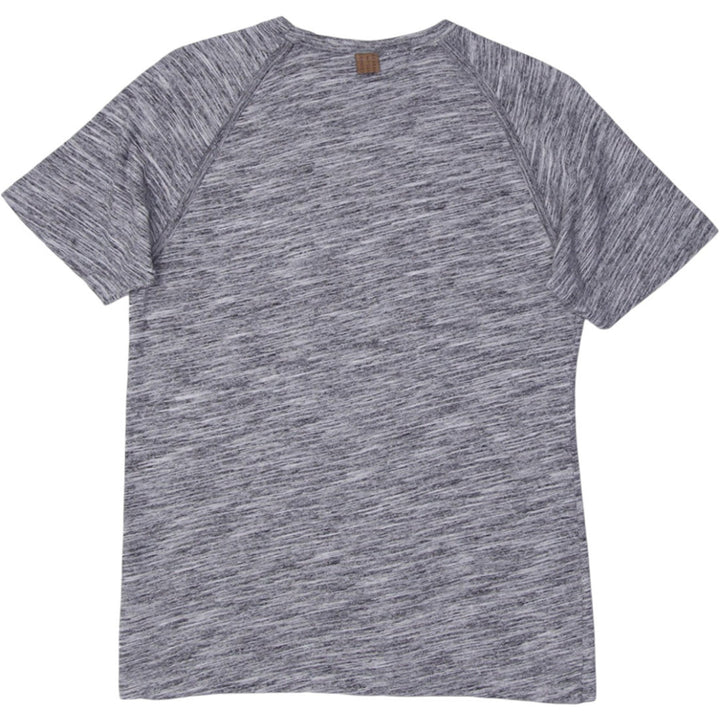 Mens Adidas T-Shirt Gray Short Sleeve Heathered Athletic