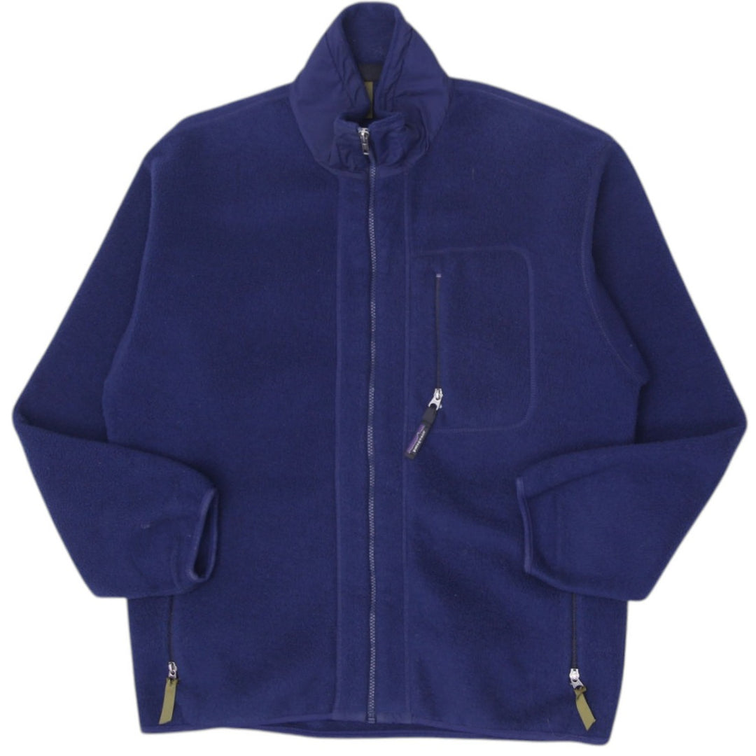 Vintage Patagonia Mens L Navy Full Zip Synchilla Fleece Jacket Made in USA | Migration_Fleece | Fashion Rerun