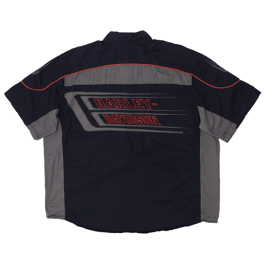 Mens Harley Davidson MotorClothes Button Down Shirt - Fashion Rerun Vintage Migration_Shirt