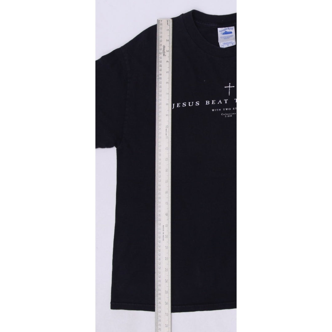 Vintage Mens Tennessee River T-Shirt Black Graphic Religious Cotton L | Migration_T-Shirts - View 6 | Fashion Rerun