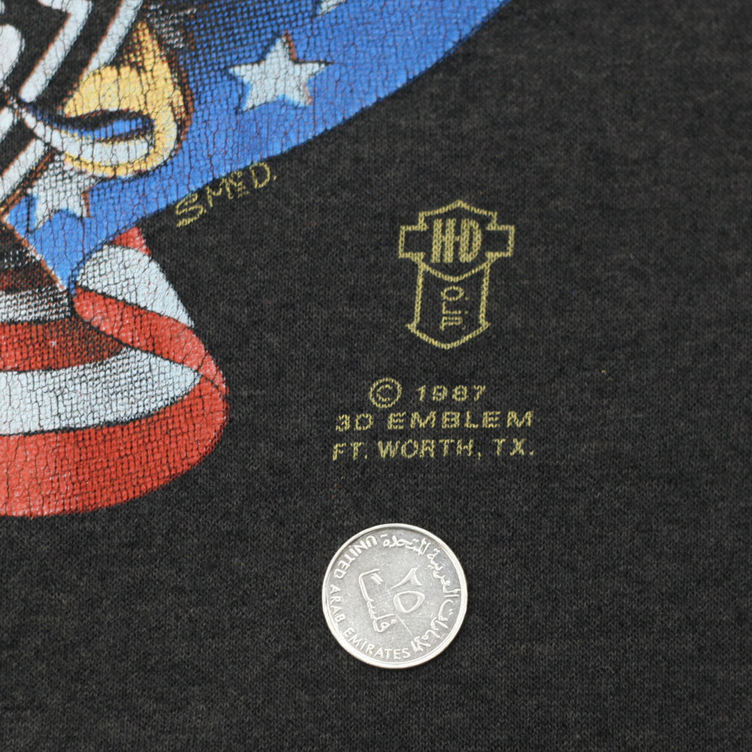 1997 Vintage Harley Davidson Blanchette 3D Emblem T-Shirt S.Stitch Made in USA Distressed M - Fashion Rerun Vintage Migration_T-Shirt