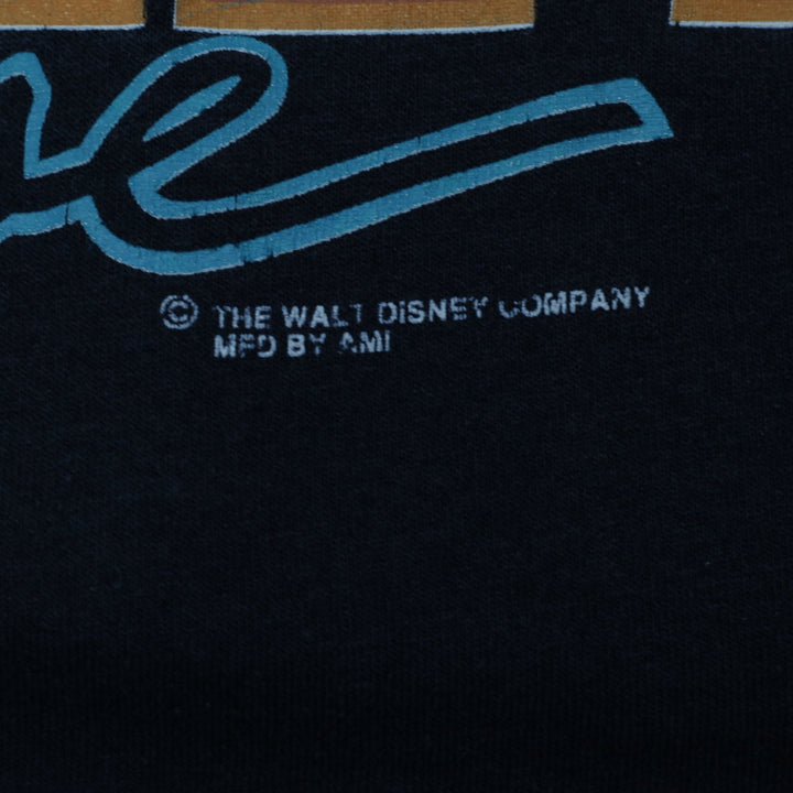 Vintage Disney Mickey Mouse T-Shirt Black Graphic Print Single Stitch M