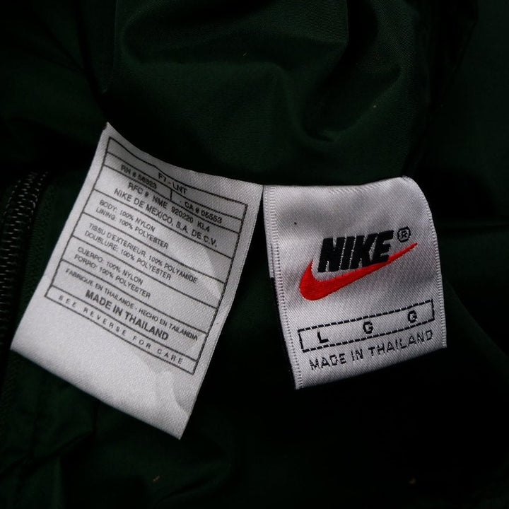 Vintage Mens Nike Green Bay Packers Jacket Green Yellow Reversible NFL