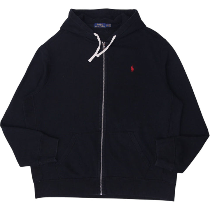 Mens Polo Ralph Lauren Hoodie Black Full Zip Red Logo | Migration_Hoodies | Fashion Rerun