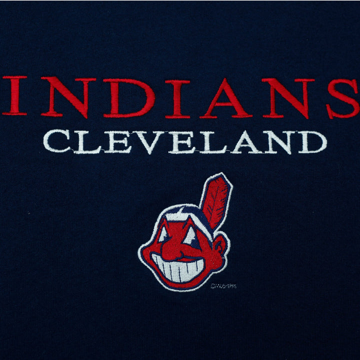 Vintage Artex Sportswear Indians Cleveland Navy Sweatshirt XL | Migration_Sweatshirt - Alternate View | Fashion Rerun