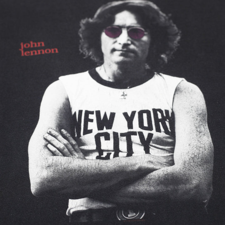 Vintage Tennessee River T-Shirt Black Graphic John Lennon