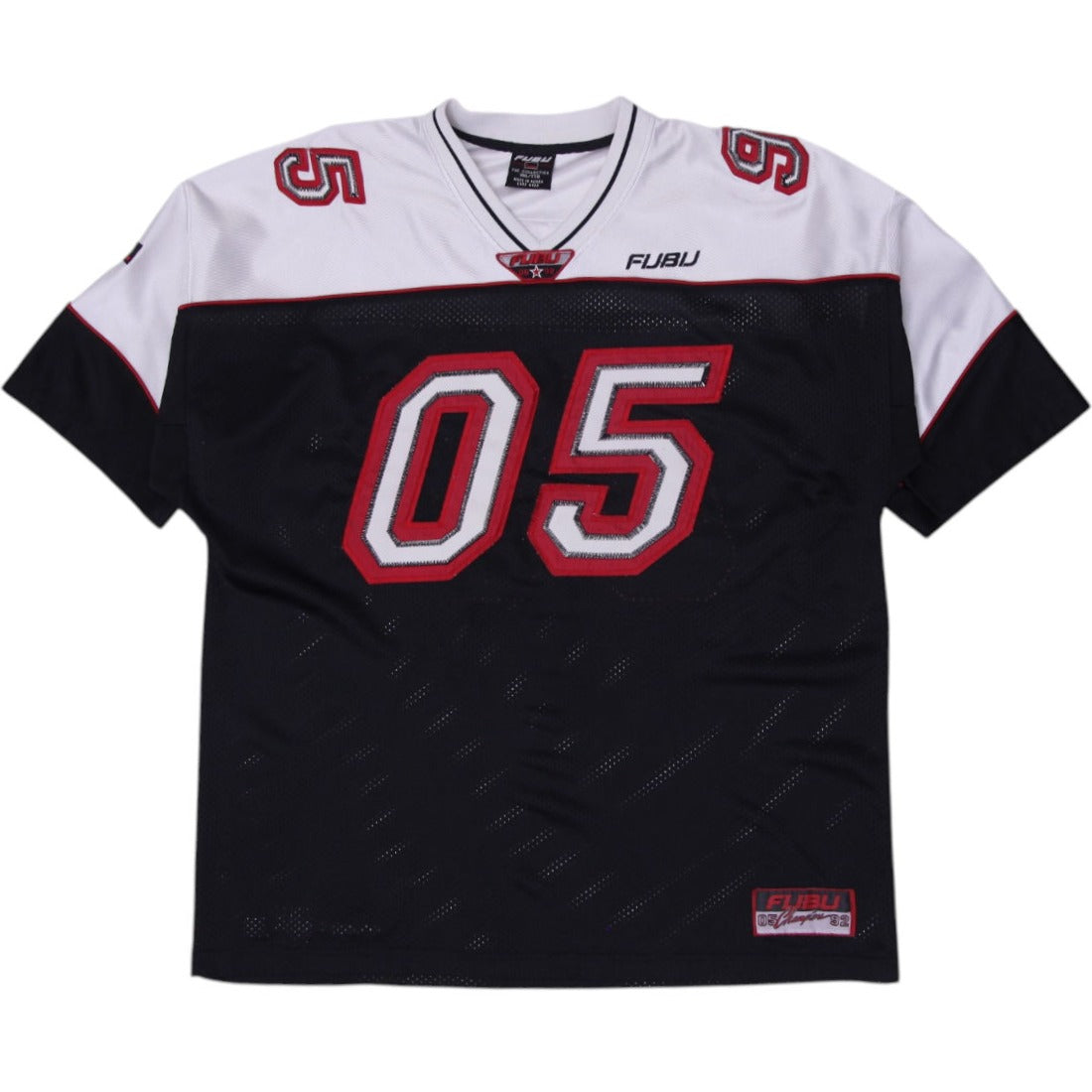 Shop Vintage 90s FUBU 05 Football Jersey Hip Hop Rap White Black