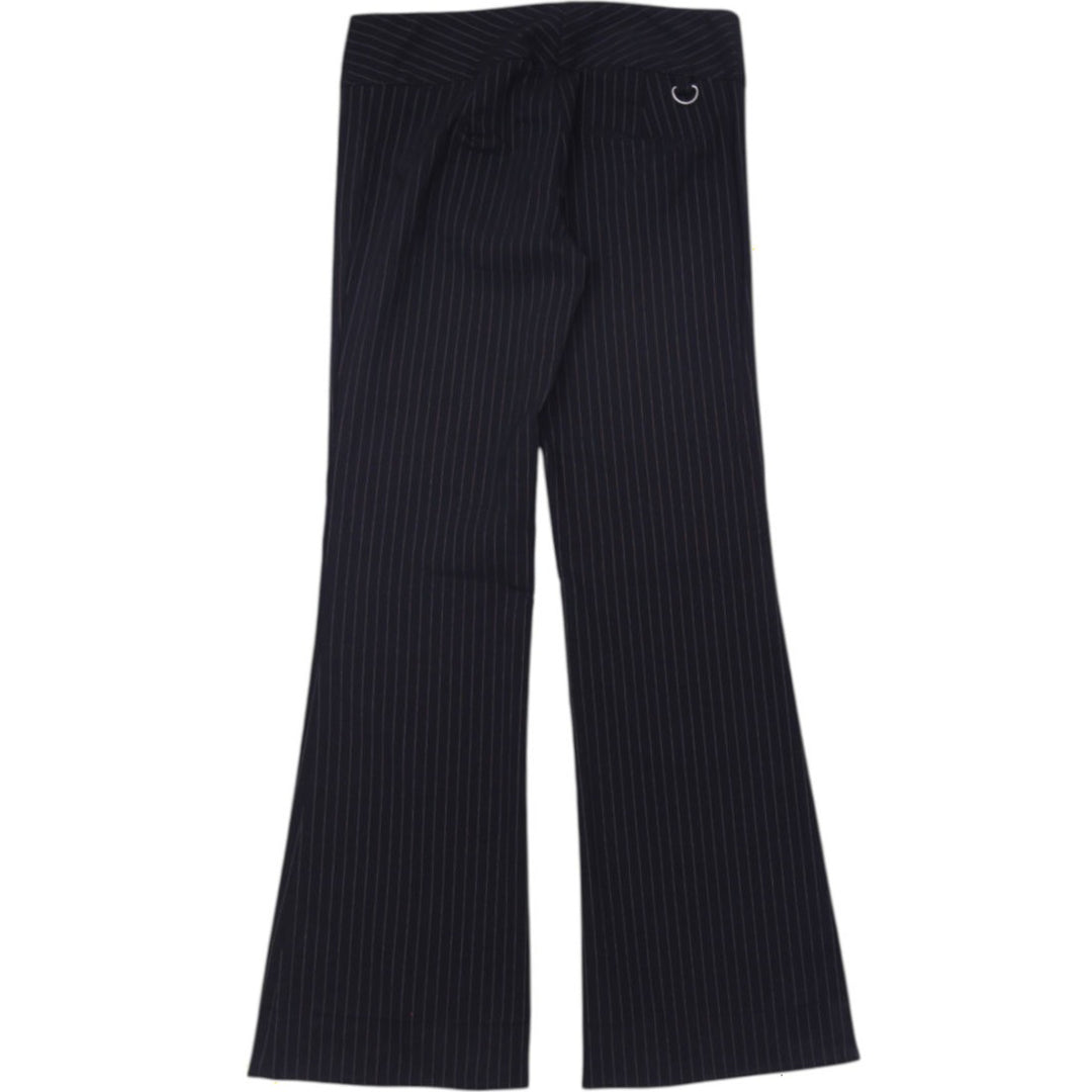Y2K Ladies Wearever Low Rise Pinstripe Flare Pants Size 7
