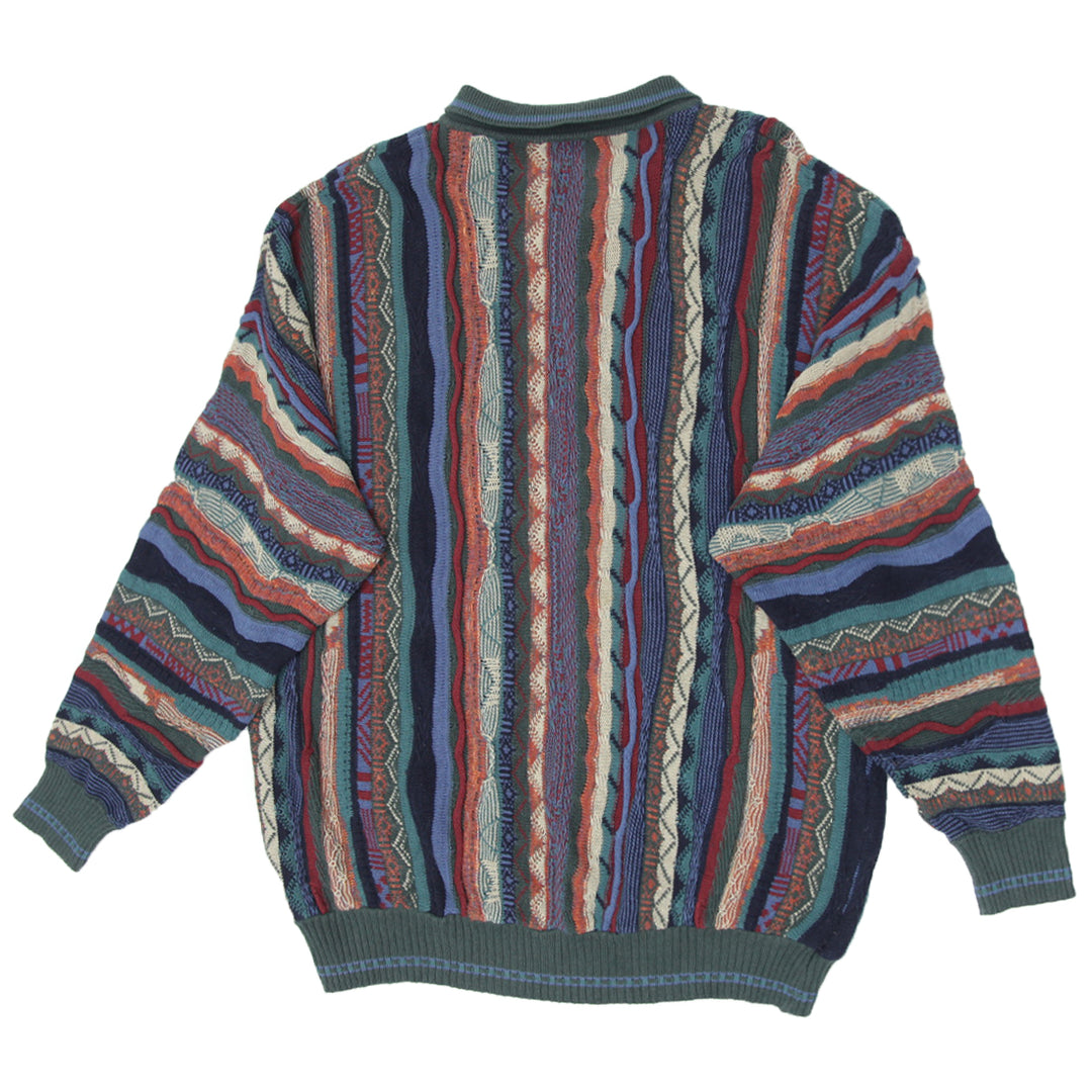 Vintage Giorgio Di Firenze Coogi Style Collar Sweater | Migration_Jumper & Knitwear - Side View | Fashion Rerun