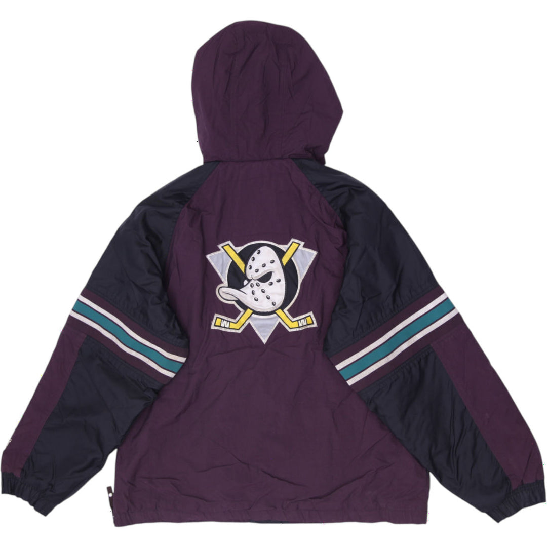 Vintage 90s Starter Mighty Ducks Anaheim Half Zip Puffer Jacket Size  XL
