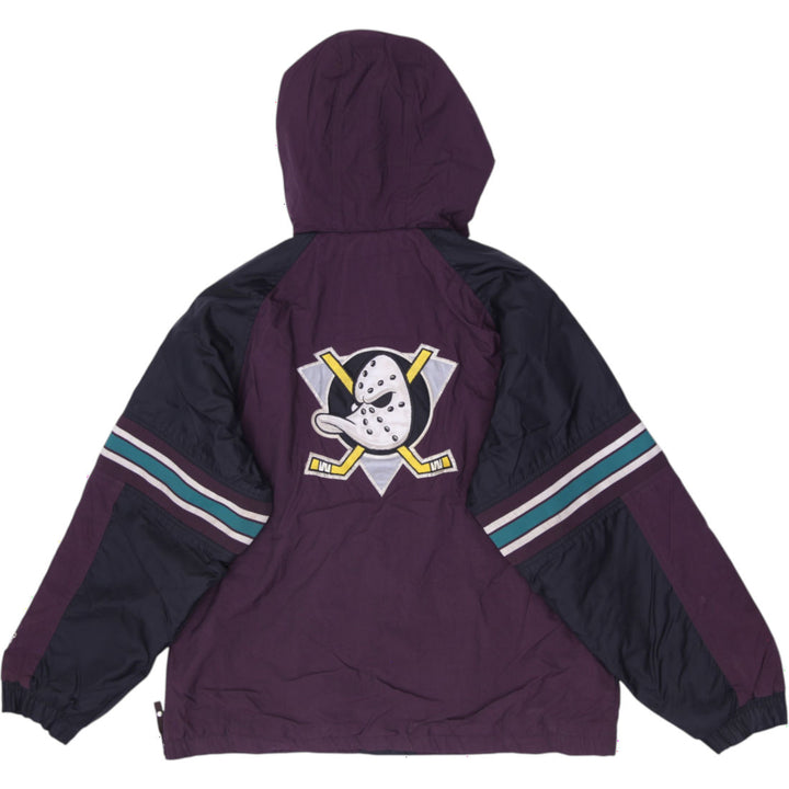 Vintage 90s Starter Mighty Ducks Anaheim Half Zip Puffer Jacket Size  XL