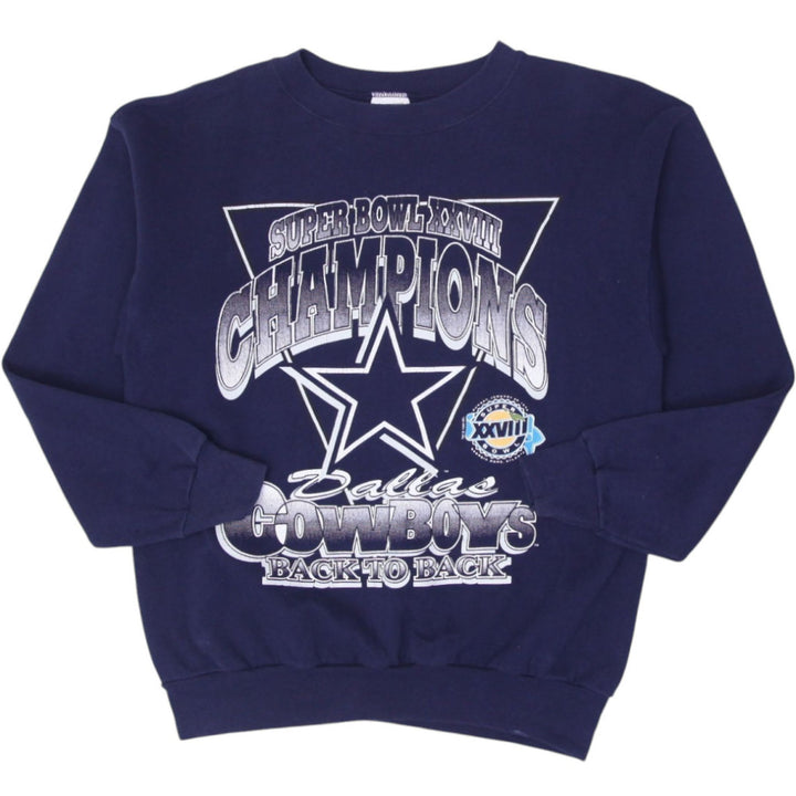 Vintage Dallas Cowboys Back to Back Super Bowl Champions 1993 Sweatshirt