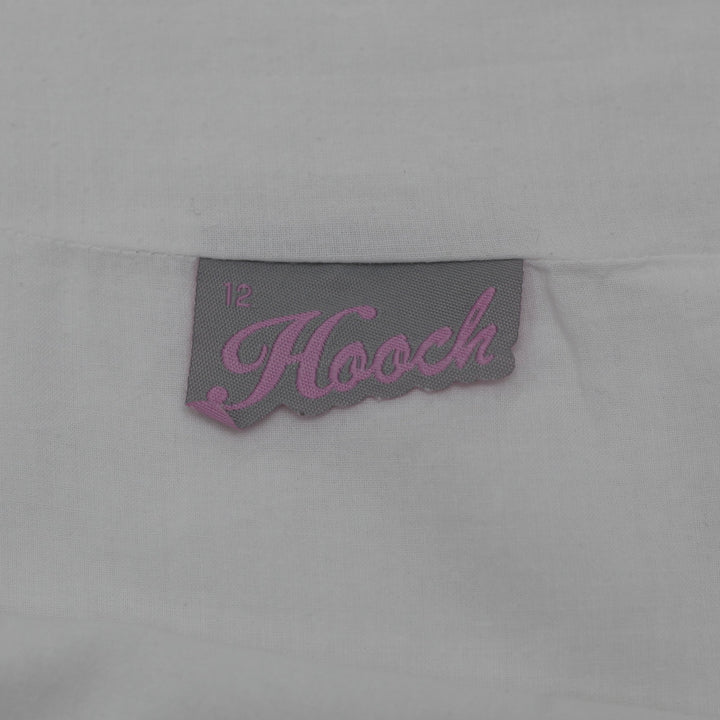 Y2K Ladies Hooch White Sheer Mesh Handkerchief Hem Skirt