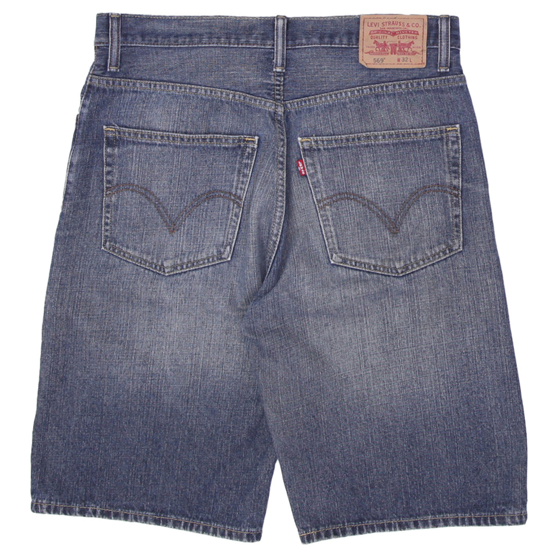 Mens Levi Strauss 569 Loose Straight Denim Shorts